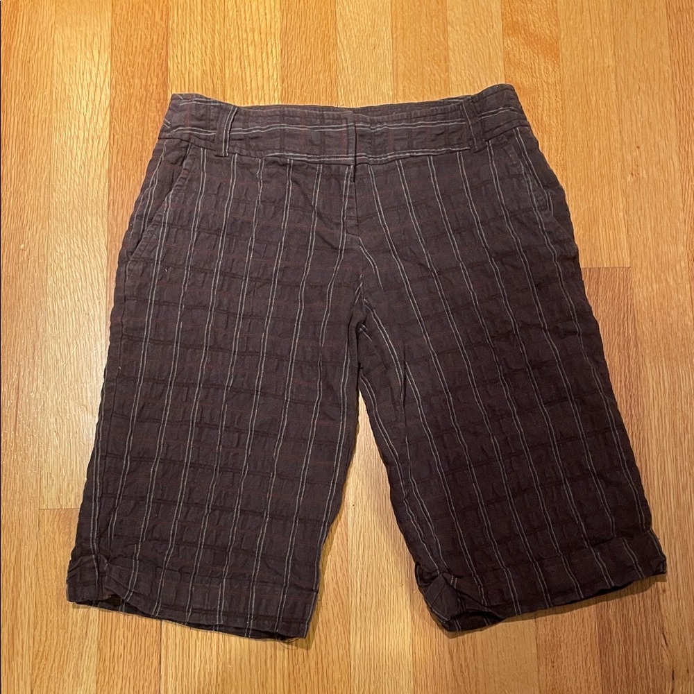 Tracy Evans Limited Brown Plaid Shorts Size 5